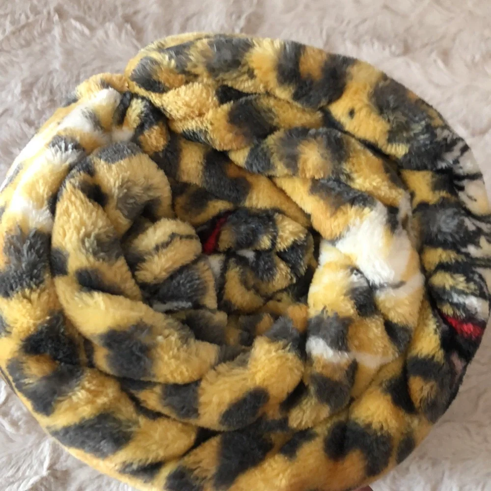 Ed Hardy Leopard Print Pet Throw